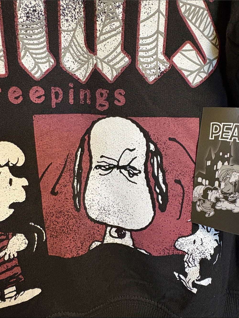 NWT Peanuts 'Season's Creepings' Distressed Vintage Sweatshirt M/L/XL/XXL - Picture 4 of 16
